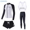 Dames Sneldrogende UV-Bescherming Rash Guard Set Lange Mouwen Top Broek Surfen Duiken Snorkelen