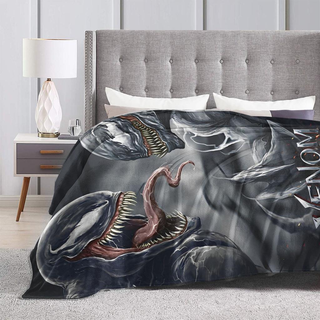 Soft Warm BlanketsKids Travel Venom Bedding Throws  Flannel Bedspread For Living Room Comfortable Sofa Bed Cover