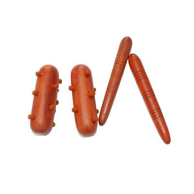 Vietnamesisches Dreizack-Akupunktur- und Dreieck-Fußmassagegerät aus Palisander