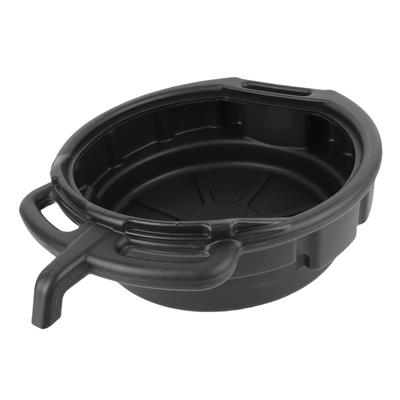 Oil Drain Pan 10L Black Plastic Anti Splashing Motor Oil Drip Catcher Pan for Home Work Shop