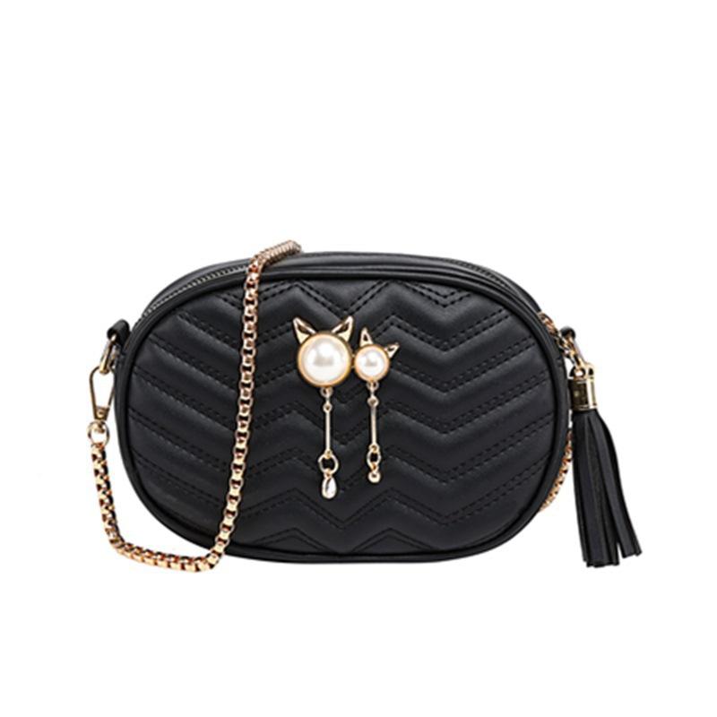 Guangzhou Women's Bag Summer New Fashion Diamond Small Round Bag Shoulder Messenger Bag Chain Women's Bag