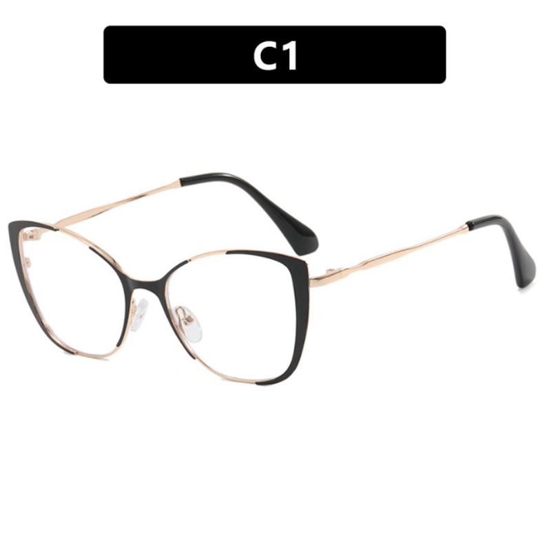 Riangular Cat Eyes Frame Clear Lens Glasses Women Myopia Nerd Spectacles Degree -0.5 -1.0 -2.0 -3.0 -4.0 To -6.0