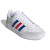 Adidas Grand Court SE White Royal Blue Red Unisex Sneakers Cloud-White Vivid-Red H02029
