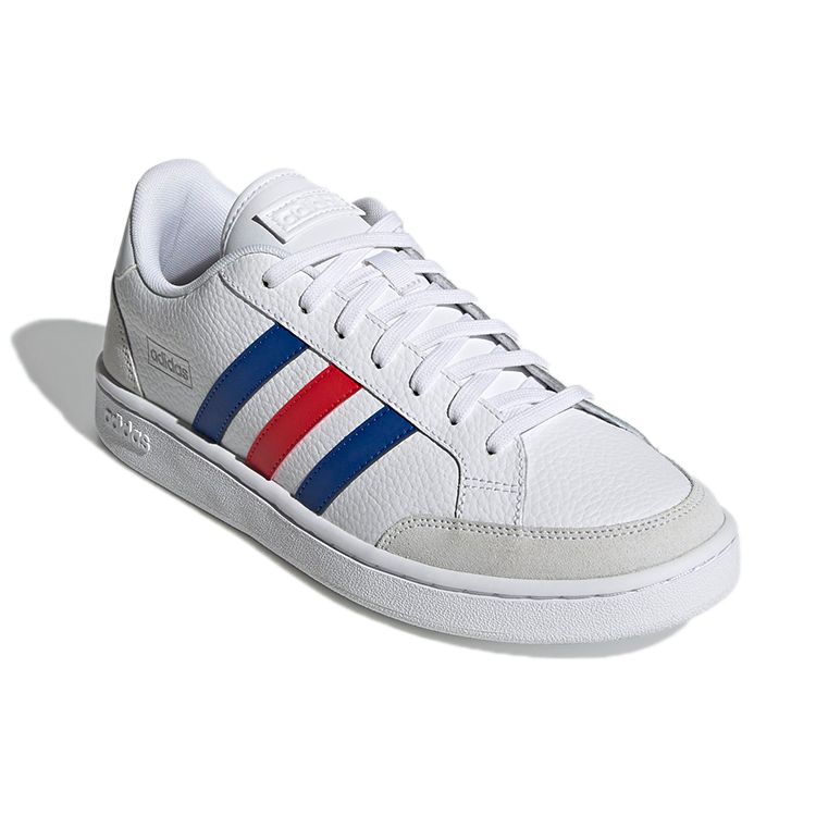Adidas Grand Court SE White Royal Blue Red Unisex Sneakers Cloud-White Vivid-Red H02029