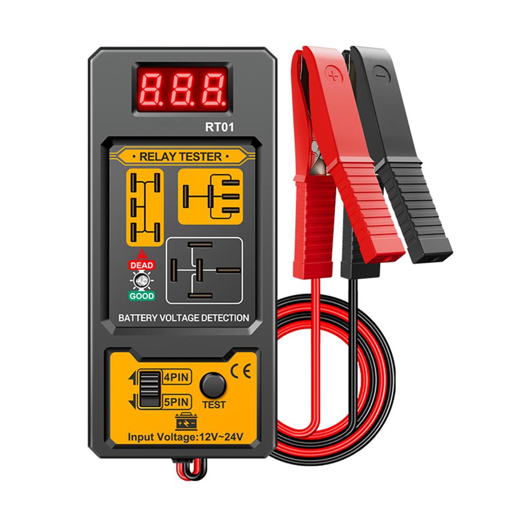 Universal Relay Detector LED Indicator Light 11-25V Car Relay Test Battery Checker 4/5 Foot Socket Analysis Diagnostic Tool
