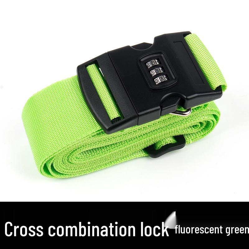 - Cross Packing Luggage Reinforcement Strap with Password Lock