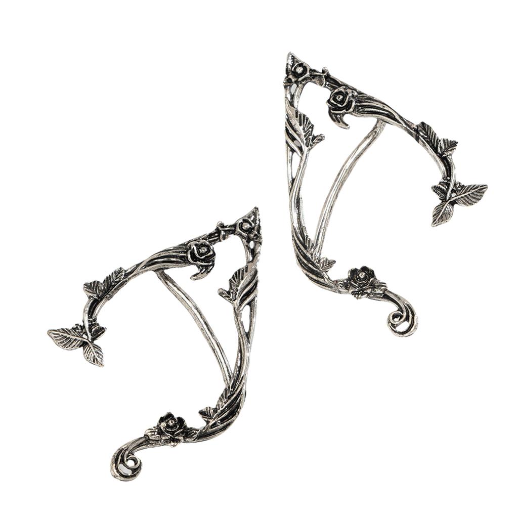 Stylish Ear Cuff Gothic Elves Earring Ear Clip Ear Jewelry Alloy Texture Ear Accessories Suitable for Everyday Wear
