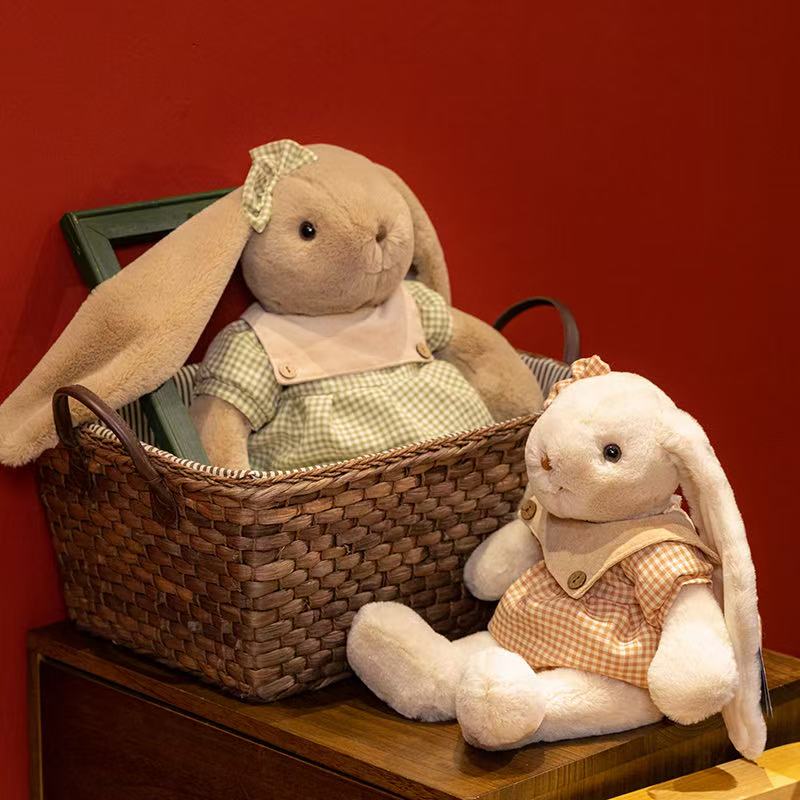 30/40cm Simulated Long Eared Rabbit Stuffed Plush Toy, Figurine Doll, Cartoon Anime Cute Pillow, Children's Birthday Gift Doll