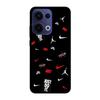 Phone Case - NIKE JORDAN - Oppo Reno 13 5G - Silicone - Flexible - Black/Red