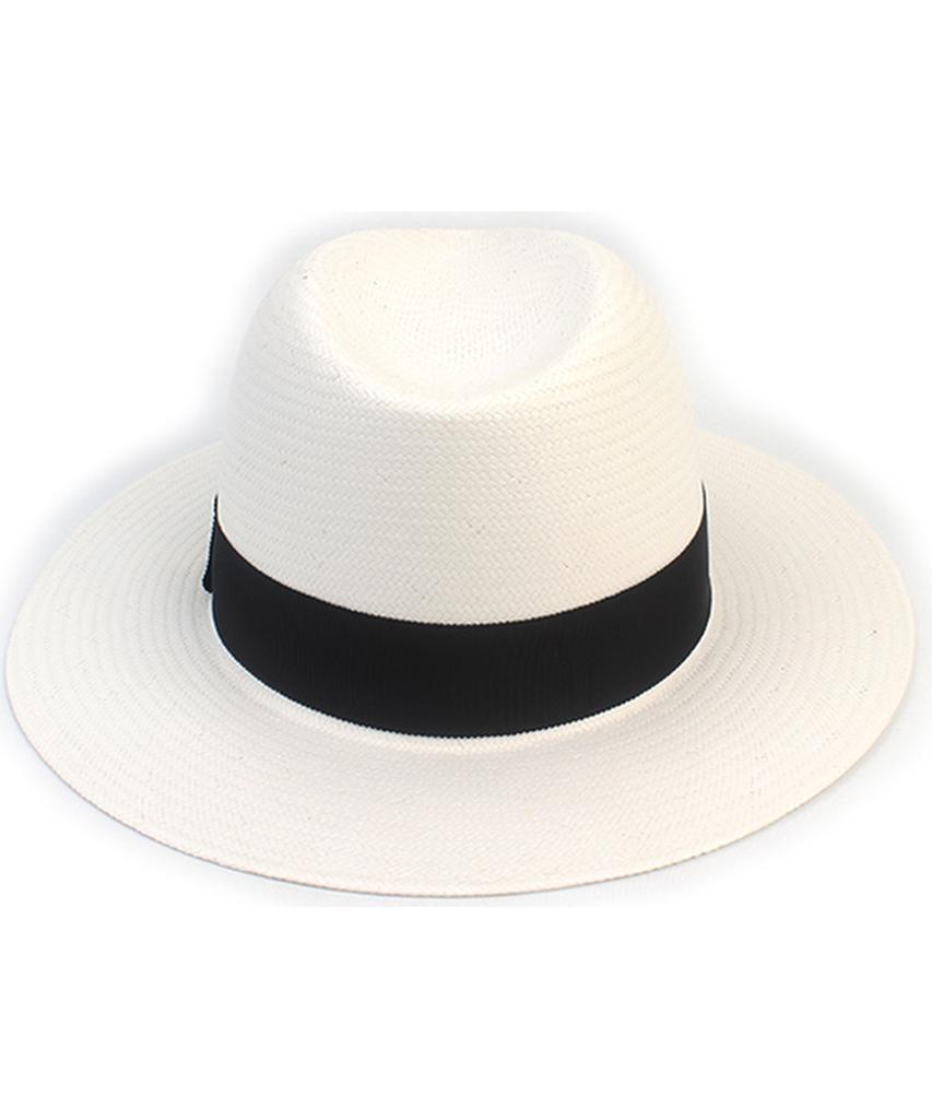 Yunibeosyeolkemiseuteuli Summer Basic Line White Fedora Summer Hat