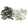 24 Pieces Multicolor Lobster Claw Clasp Leather Crimp Cord Clip Ends Crafts
