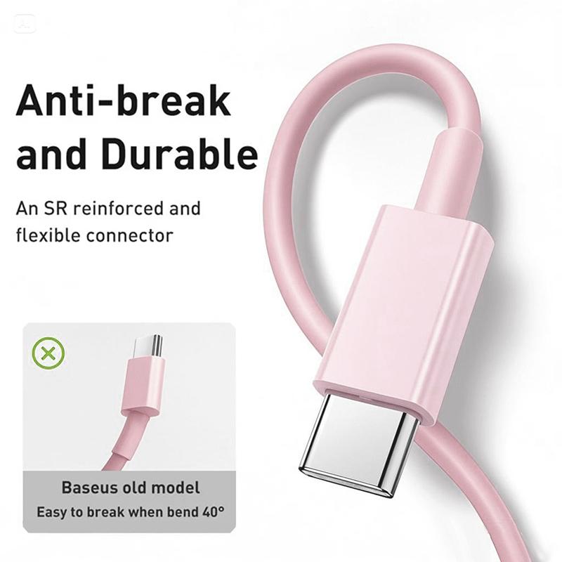 USB C to Type C Multi Color Cable PD Fast Charging Data Cable For phone15 15Pro Huawei Samsung Xiaomi Type C Data Line 1M 2M 3M