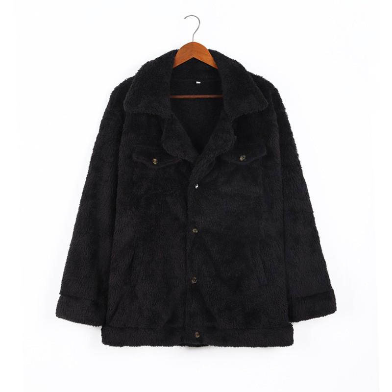 

Plus Size Men s Retro Baseball Collar Jacket: Autumn/Winter, Velvet Lined, Thick, Loose, Versatile. XXXL