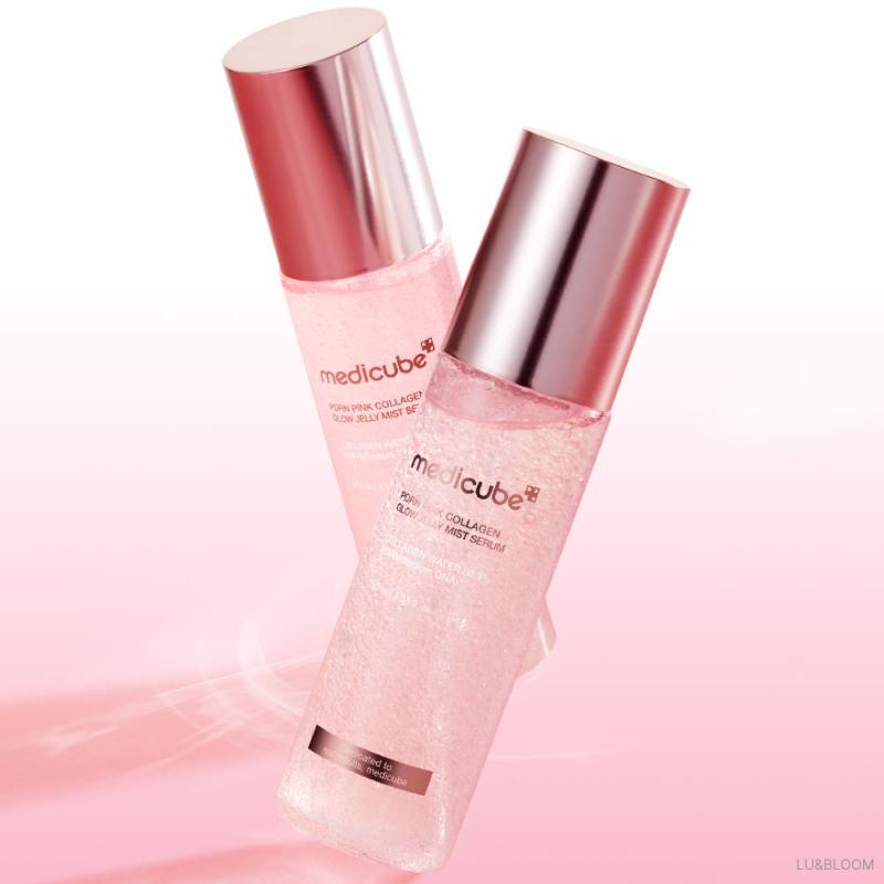 Medicube Spray Siero Gelatina Glow Rosa al Collagene PDRN 100ml+100ml (+Regalo gratuito)