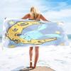 Moon Print Sand Free Beach Towel Absorbent Bath Towel Large Hand Towels Pool Multipurpose Lightweight Thin Quick Dry Pool Towel