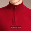 Men's Cashmere Wool Half-Zip Pullover Sweater