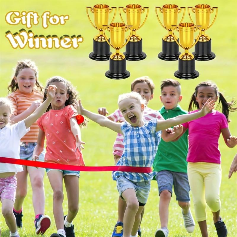 6Pcs Award Trophies Cups Soccer Medals Prize Cup Basketball Football Winners Gifts for Game School Rewarding Supplies