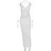 Women's perspective mesh hollowed suspender long dress slim and thin Spice Girls dinner hip wrap high-end dress skirt