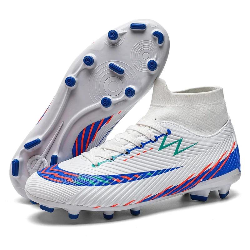 Men Original Soccer Shoes Football Shoes Society Outdoor Sports Sneaker Studded Training Top Quality Long Spikes Football Shoes