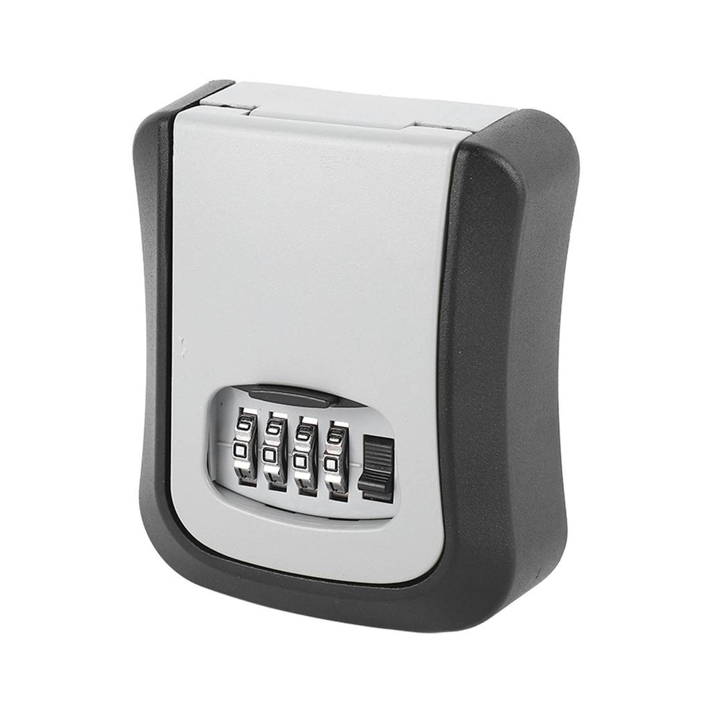 Key Lock Box Wall Mounted Resettable 4 Digits Combination Lockbox Waterproof Outdoor Key Hider for