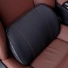 Leather Memory Foam Car Headrest Neck and Lumbar Support Pillow