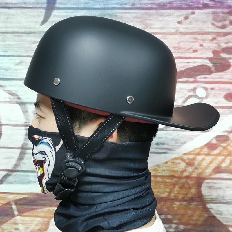 Harley Vintage Helmets Men's and Women's Electric Car Half Helmets Baseball Caps Scooters Helmets Peaked Helmets Gangster DS Personality
