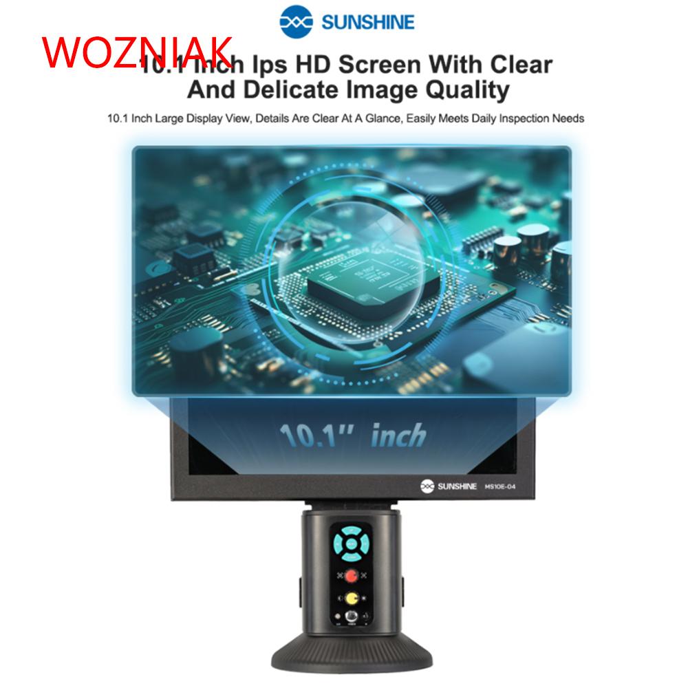 SUNSHINE MS10E-04 integrated 4K HD Digital Microscope 10.1 Inch Can be connected to an External Monitor for Mobile Phone Repair