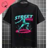 Lustiges Breakdance Grafik-T-Shirt Mit Breakdance-Buchstabendruck 100% Baumwolle Kurzarm Rundhalsausschnitt Design Für Freizeitkleidung