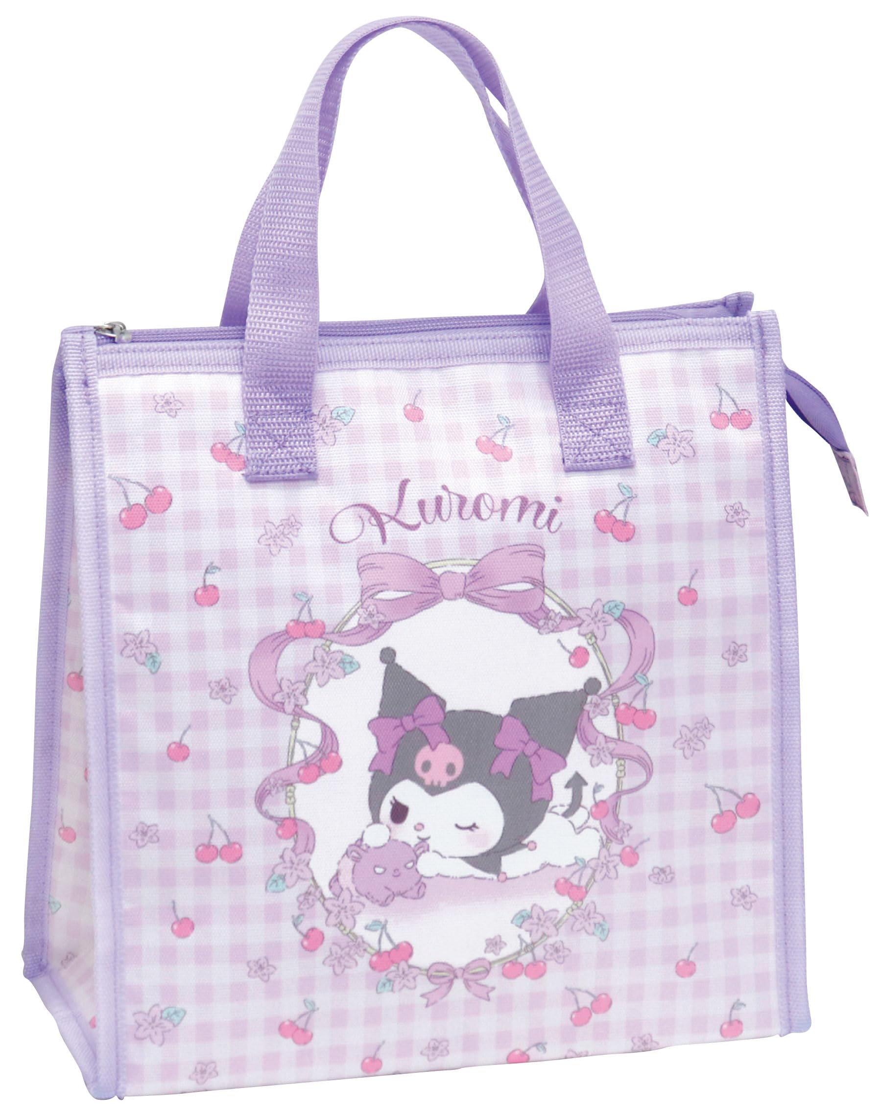 

Kuromi Square Lunch Bag, Insulated and Thermal, H26cm x W28cm x D14cm, Bento Bag, Picnic Bag, Kids, Women, Cute, Stylish, Outings, Character, Sanrio