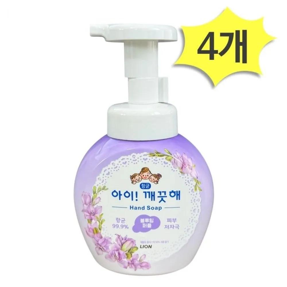 

LION Hand Wash Blooming Purple 250ml x 4 Hand Sanitizer Liquid Soap Foam