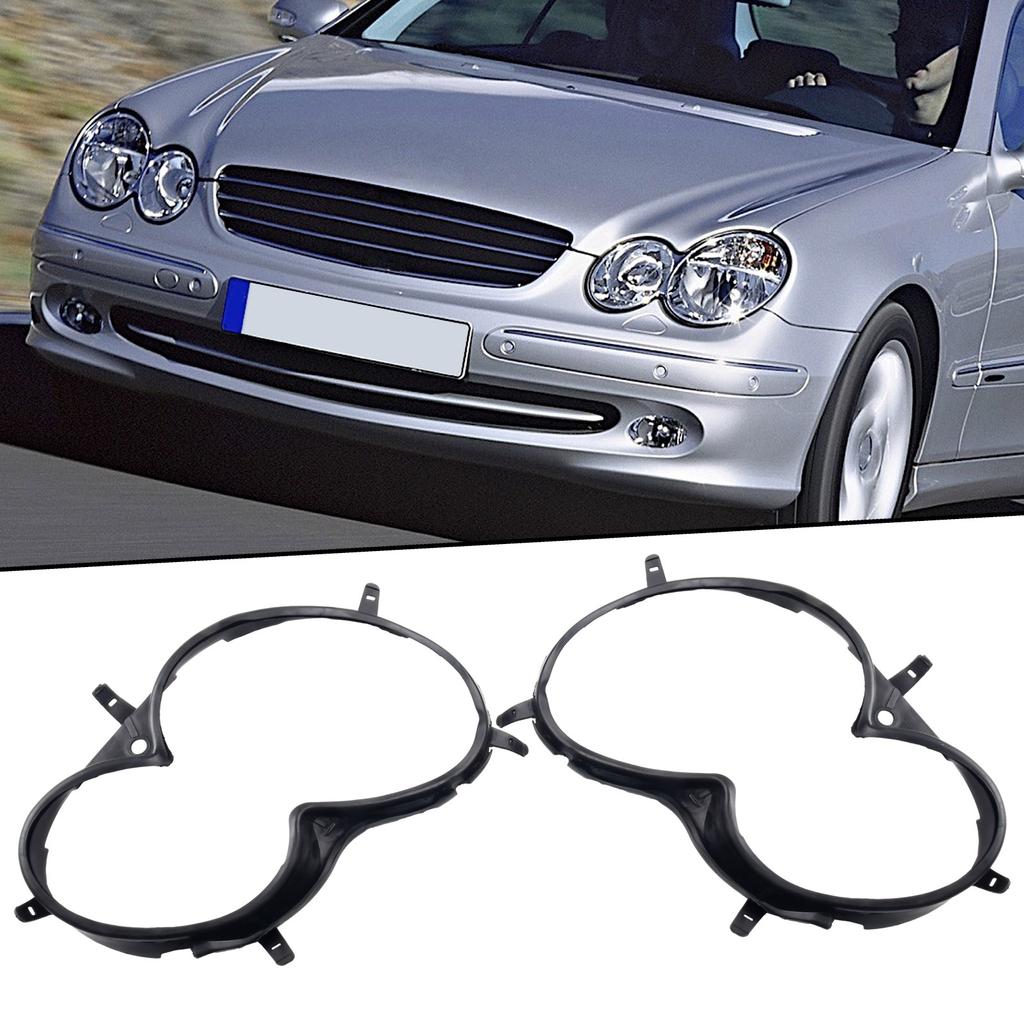 1 pereche garnitură far stânga dreapta pentru Mercedes W209 CLK 2003-2009 Kit garnituri faruri auto față negru