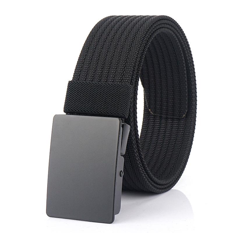 Men's Versatile Canvas Belt - Quick-Drying, Breathable Nylon, Ideal for Casual and Jeans Styles