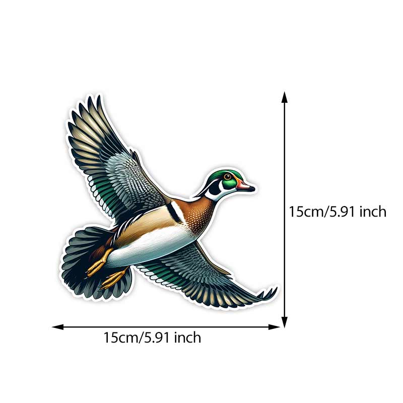 

Wood Duck Car Stickers Waterproof Vinyl Decals Auto Body Window Bumper Decor Motorcycle Helmet Stickers TM248 A-15cm Longest Side