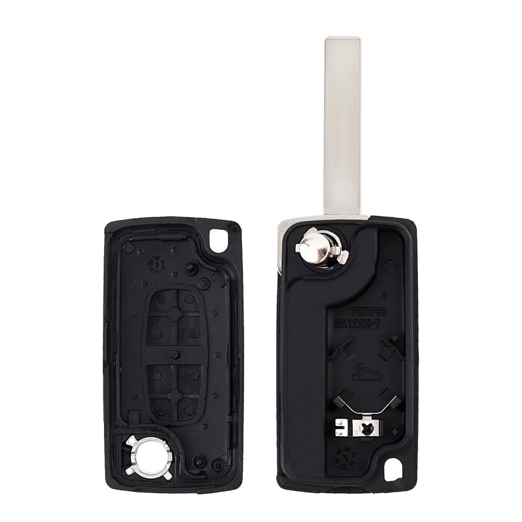 2 Tasten Citroen Klappschlüsselanhänger Gehäuse Ersatz 207 307 308 407 C1 C2 C3 C4 Schlüsselanhänger Schraubenzieher Verschleißfest