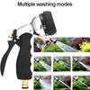 Water Spray Gun High Pressure Metal Water Spray Gun Rust Prevention with Rubber Handle for Car Garden Lawn Wash for Cleaning