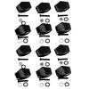 12PCS Plastic Guitar Tuning Pegs Black Guitar Machine Heads Guitar Tuning Keys  For Acoustic Guitar