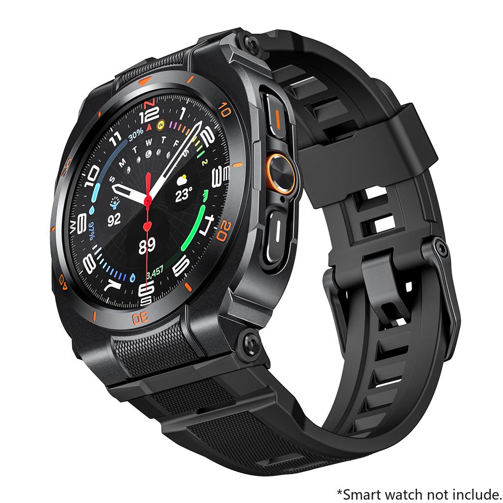 Silikon-Sportarmband+Metallgehäuse für Samsung Galaxy Watch Ultra 2025 47mm Armband Correa für Galaxy Watch 7Ultra 47 Zubehör