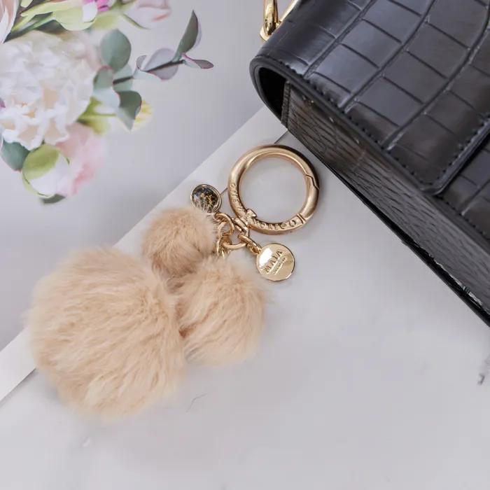 Maia Fur Keyring (Flower Pouch Included)