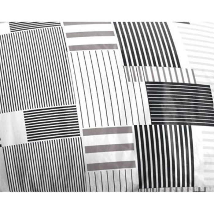 Parure de couette 3P "Louna" 260 x 240 cm Aby Gris King size Coton Pur