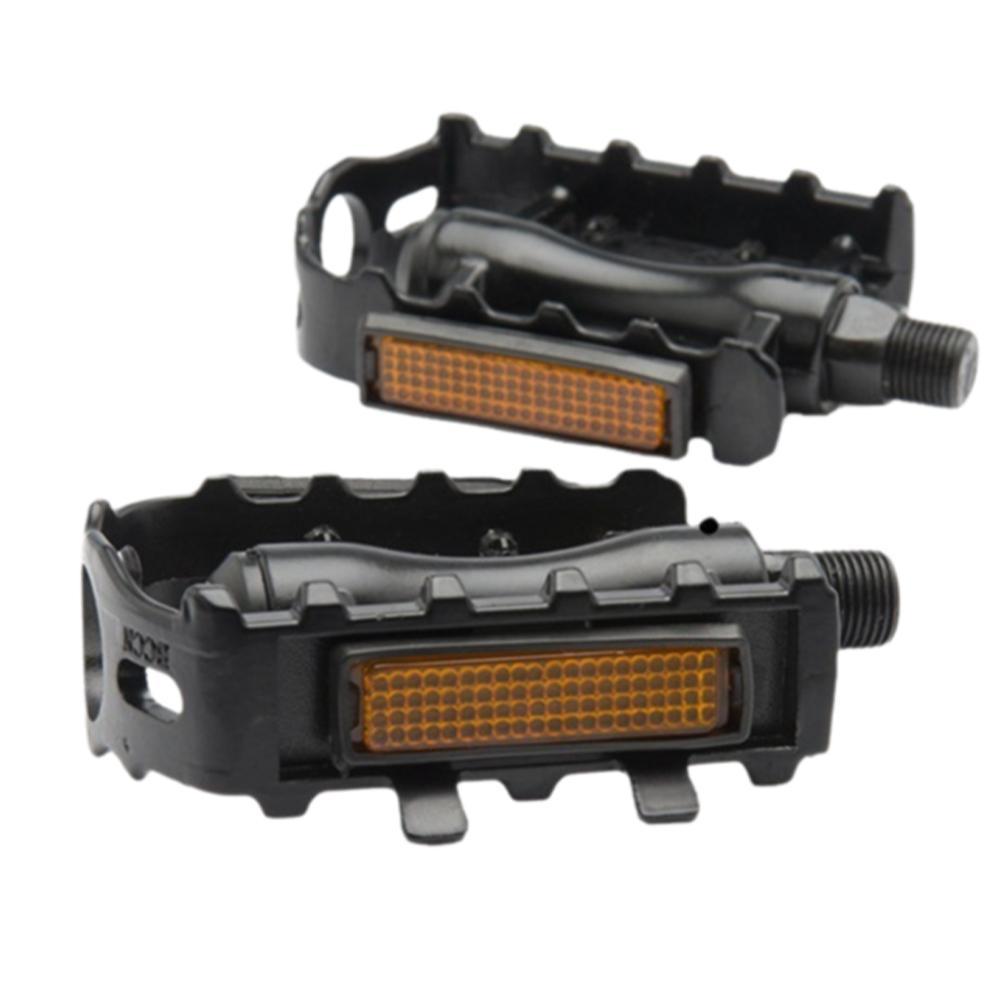 1 Pair MTB Road Mountain Bike Aluminum Alloy Anti-slip Pedals Bicycle Accessories Cycling Repla Y6H8