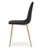 PADVA Chair - Black Velvet / Oak Legs X 3
