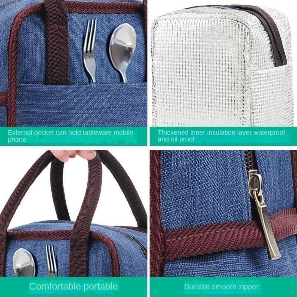 Design da Appendere al Passeggino Porta Pranzo Termico Isolato Grande Capacità Borsa Termica Lavoro
