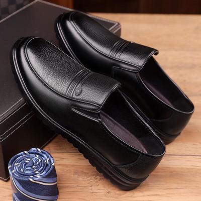 2024 Erkek Hakiki İnek Derisi Slip-On Günlük Ayakkabılar - Orta Yaşlılar ve Yaşlılar için Çok Yönlü, İş veya Günlük Giyim için Mükemmel