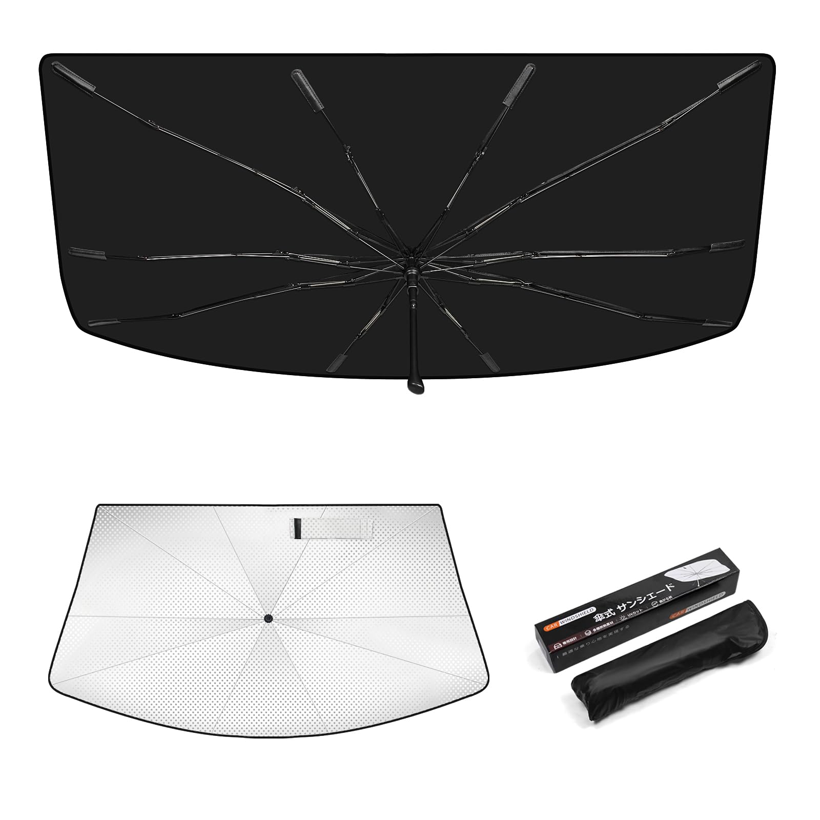 

Новое лобовое стекло Suzuki Spacia Custom Свет УФ 10 Приватность Легкие Внутренние Детали (МК53С) Солнцезащитный экран в стиле зонта, Блокирующий, Изолирующий, Защита, Ребра,