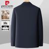 Pierre Cardin Men's Thickened Wool-Blend Collar Jacket