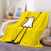 Cartoon Goodnight Punpun Blanket For Sofa Office Bed Plane Travel Sleep Read Relax Camping Soft And Warm