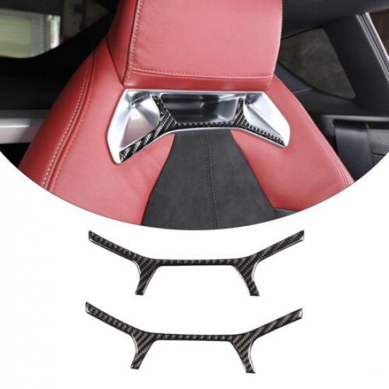 Real Carbon Fiber Rear Seat Back Frame Trim For Toyota Supra A90 -2024