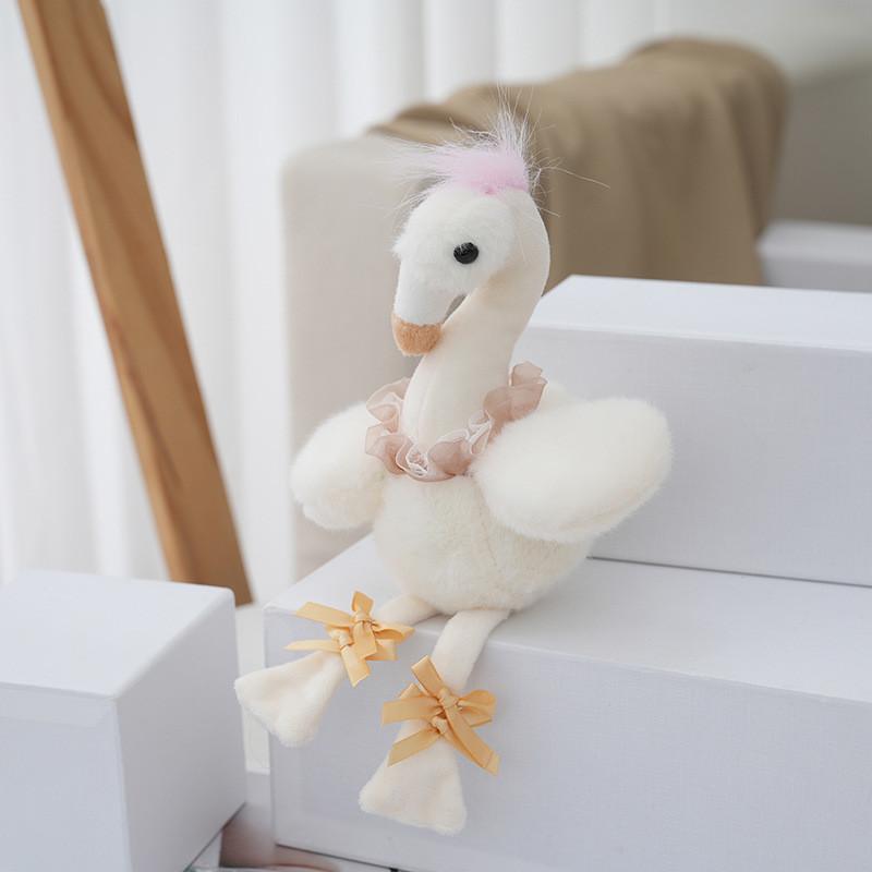 Entzückender Flamingo Hase Plüsch Schlüsselanhänger Weiches Flauschiges Spielzeug Für Taschen Und Schlüssel