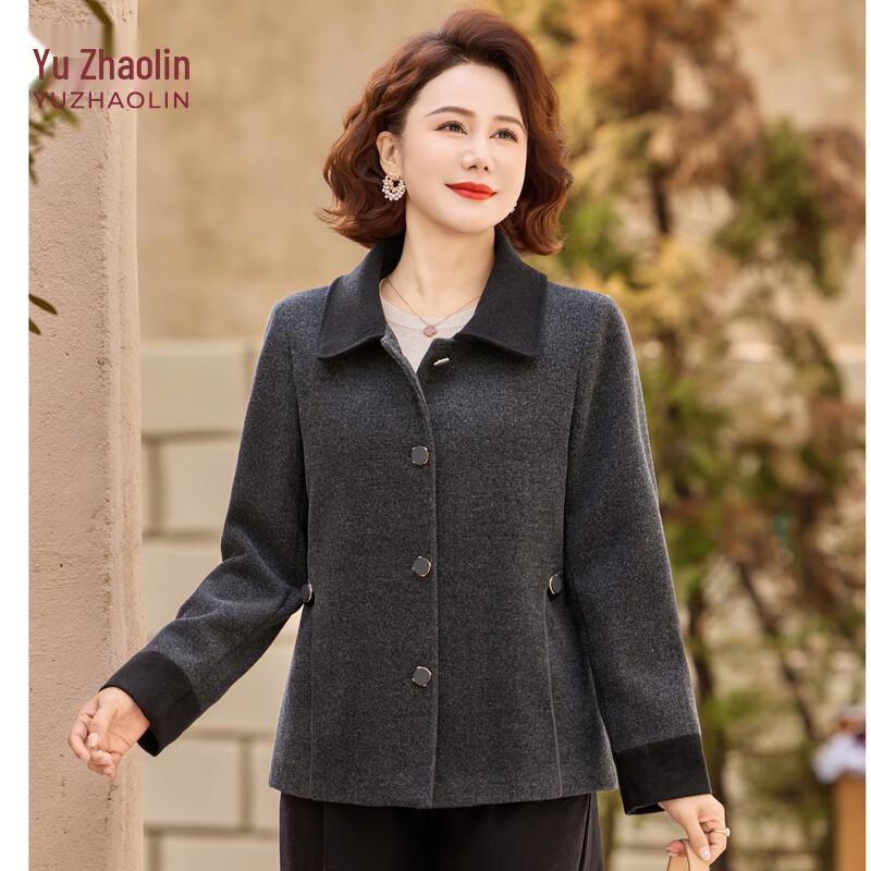

YUZHAOLIN 2026 Women s Fashion Woolen Blazer for Mid-Aged & Petite Figures XL