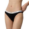 Calvin Klein Jacquard Narrow Waist Cotton Sexy Bikini Triangle Underwear Women Underwear Black D1618O-001